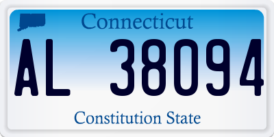 CT license plate AL38094