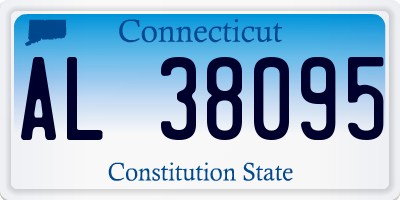 CT license plate AL38095