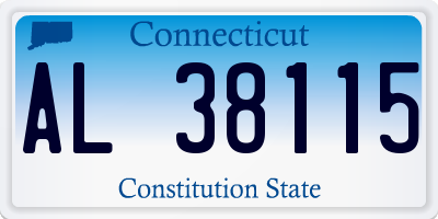 CT license plate AL38115