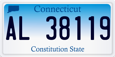 CT license plate AL38119