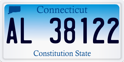 CT license plate AL38122