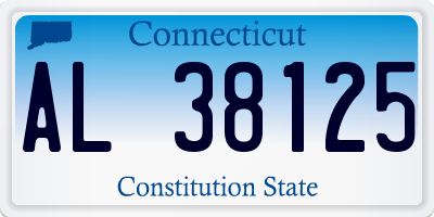 CT license plate AL38125