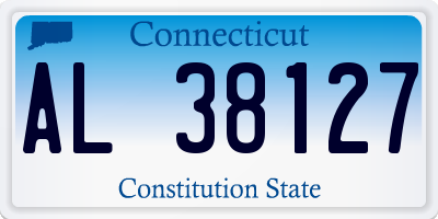 CT license plate AL38127