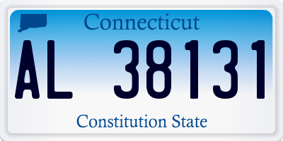 CT license plate AL38131