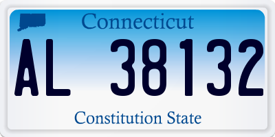 CT license plate AL38132