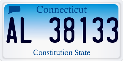 CT license plate AL38133