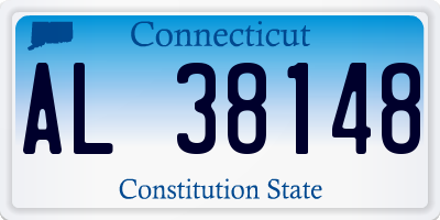 CT license plate AL38148