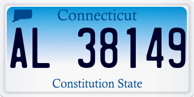 CT license plate AL38149