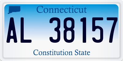 CT license plate AL38157
