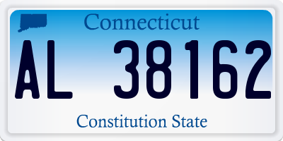CT license plate AL38162