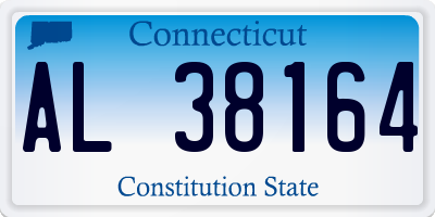 CT license plate AL38164