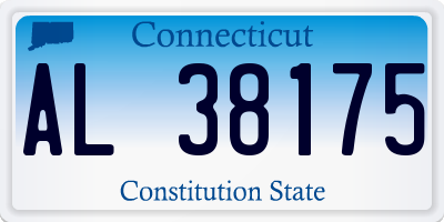 CT license plate AL38175