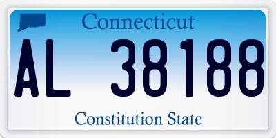 CT license plate AL38188