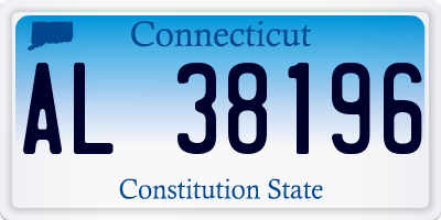CT license plate AL38196