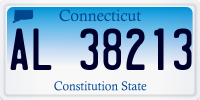 CT license plate AL38213