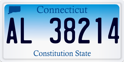 CT license plate AL38214