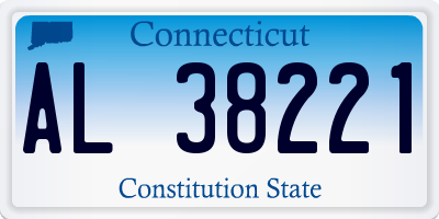 CT license plate AL38221