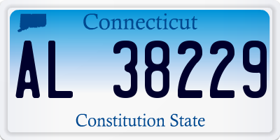 CT license plate AL38229