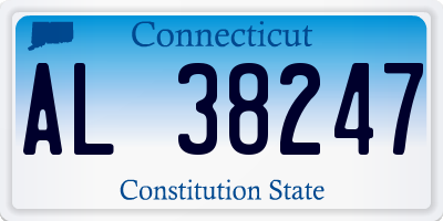 CT license plate AL38247