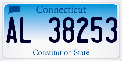 CT license plate AL38253