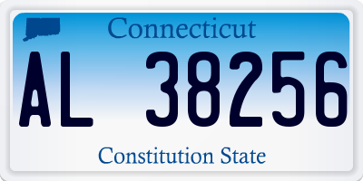 CT license plate AL38256