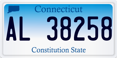 CT license plate AL38258
