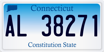 CT license plate AL38271