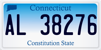 CT license plate AL38276