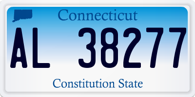 CT license plate AL38277