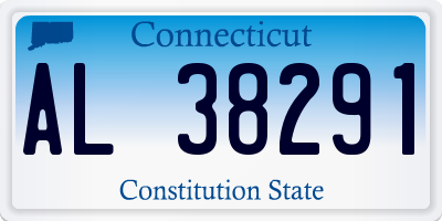 CT license plate AL38291