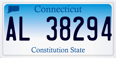 CT license plate AL38294