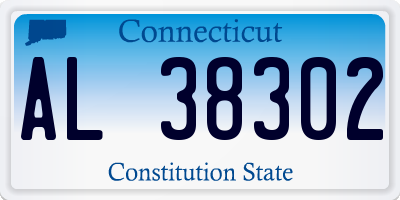 CT license plate AL38302