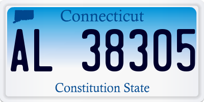 CT license plate AL38305