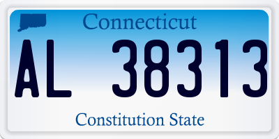 CT license plate AL38313