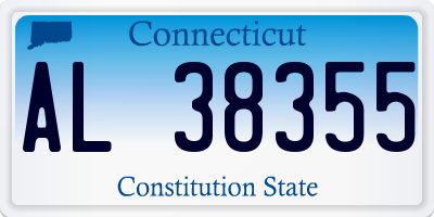 CT license plate AL38355