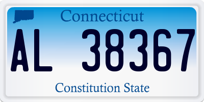 CT license plate AL38367