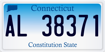 CT license plate AL38371