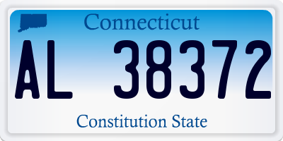 CT license plate AL38372