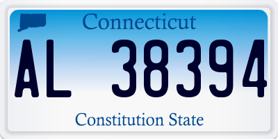 CT license plate AL38394