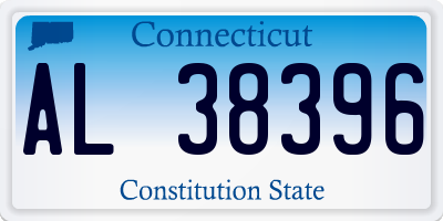 CT license plate AL38396