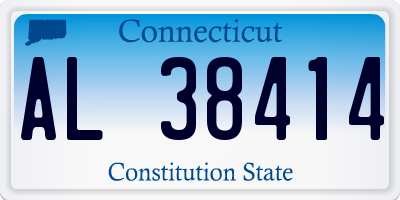 CT license plate AL38414
