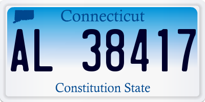 CT license plate AL38417