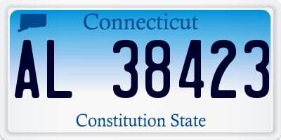CT license plate AL38423
