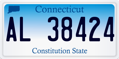 CT license plate AL38424