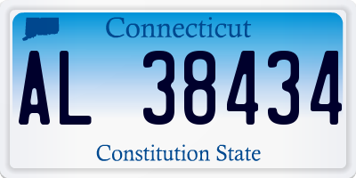 CT license plate AL38434