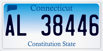 CT license plate AL38446