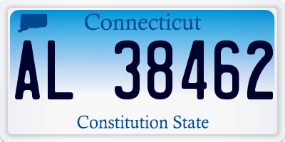 CT license plate AL38462