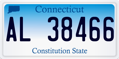 CT license plate AL38466