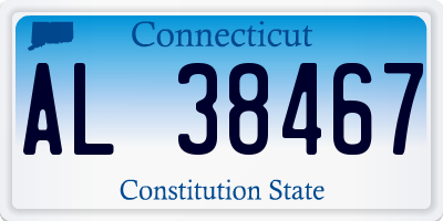 CT license plate AL38467