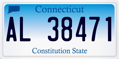 CT license plate AL38471